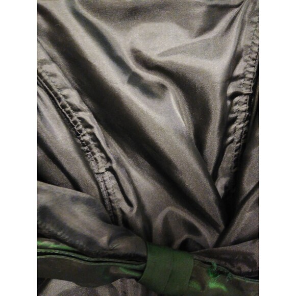 Vintage Laura Ashley 80s 90s Darted Bow Keyhole Back Strapless Black Velvet Gown - Picture 8 of 9